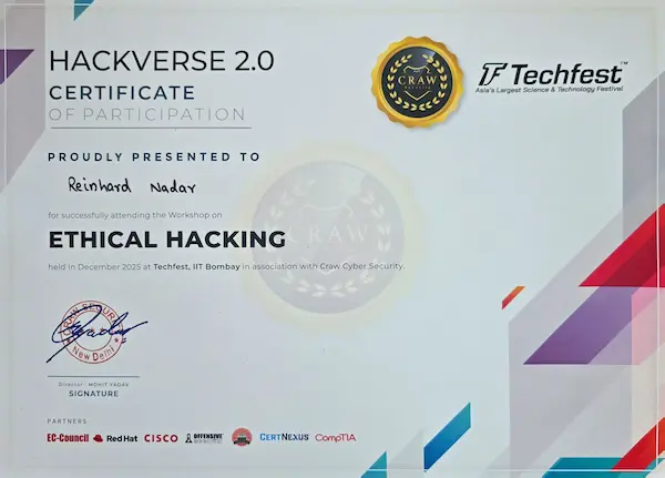 craw security participation certificates