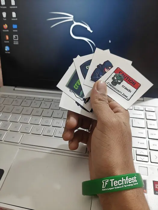 Details of craw security stickers